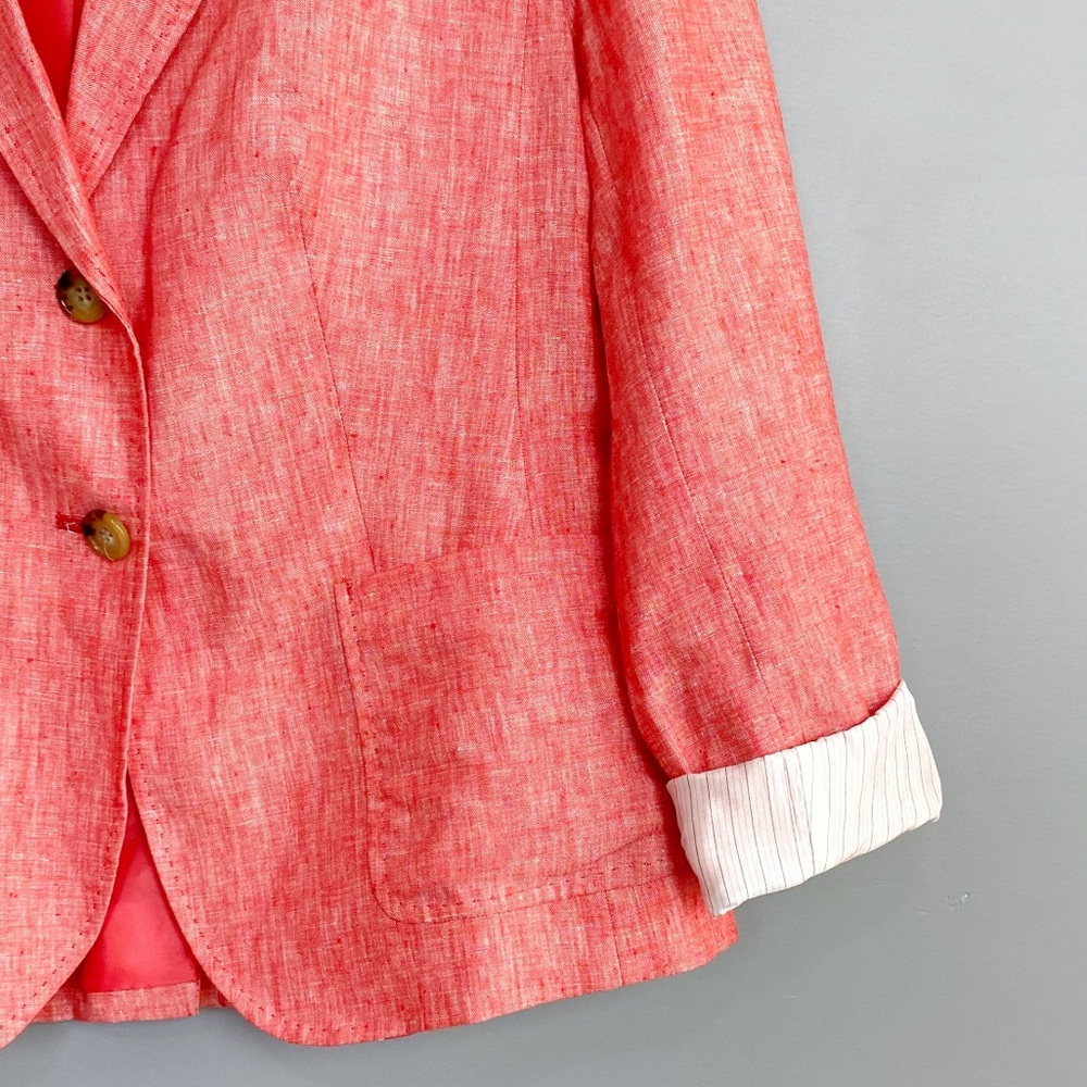 Talbots Fully Lined Single Vent Blazer 100% Linen - image 3